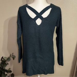 PINK Rose X-Back Sweater w/ Detail